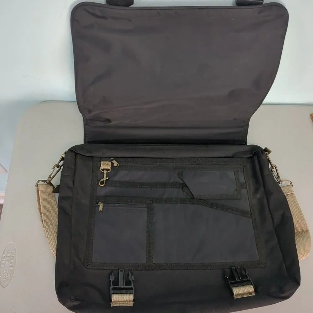 North West Canvas Laptop Messenger Bag Microsoft logo